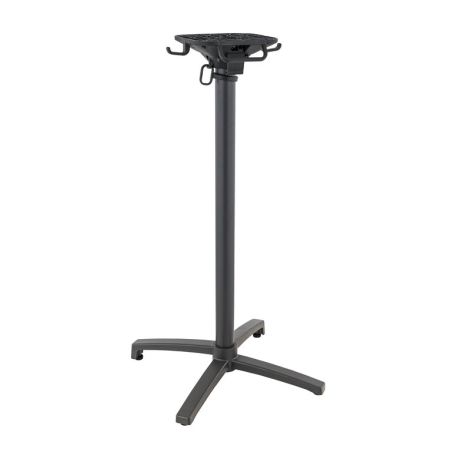 Pied de table de restaurant MODENA 4 BAR pliable d'extérieur - Aluminium, polyamide anthracite