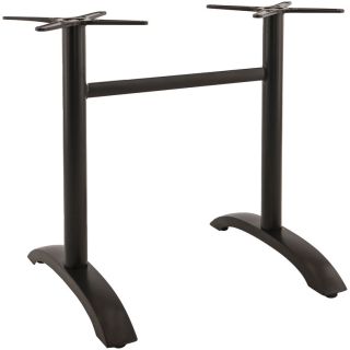 Pied de table de restaurant BERLIN 2 d'extérieur - Aluminium, noir
