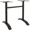 Pied de table de restaurant BERLIN 2 d'extérieur - Aluminium, noir
