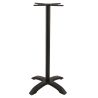 Pied de table de restaurant BERLIN 4 BAR d'extérieur - Aluminium, noir