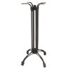 Pied de table de restaurant EMPIRE 4 BAR d'extérieur - Aluminium forgé, noir