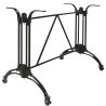 Pied de table de restaurant EMPIRE 2 d'extérieur - Aluminium forgé, noir