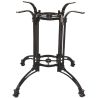 Pied de table de restaurant EMPIRE GRANDE d'extérieur - Aluminium forgé, noir