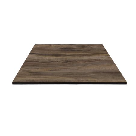 Plateau de table de restaurant CASTANO d'extérieur - Bois, résine synthétique castano 962
