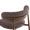 Chaise de restaurant BONNIE d'intérieur - Bois imitation noyer, tissu 100% PES - acier rouge & bleu 78 · 78