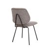Chaise de restaurant FRANCK d'intérieur - Bois gris métal, tissu 95% PES 5% co - acier greige & bleu gris 11 · 11