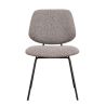 Chaise de restaurant FRANCK d'intérieur - Bois gris métal, tissu 95% PES 5% co - acier greige & bleu gris 11 · 11
