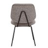 Chaise de restaurant FRANCK d'intérieur - Bois gris métal, tissu 95% PES 5% co - acier greige & bleu gris 11 · 11