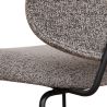 Chaise de restaurant FRANCK d'intérieur - Bois gris métal, tissu 95% PES 5% co - acier greige & bleu gris 11 · 11