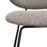 Chaise de restaurant FRANCK d'intérieur - Bois gris métal, tissu 95% PES 5% co - acier greige & bleu gris 11 · 11