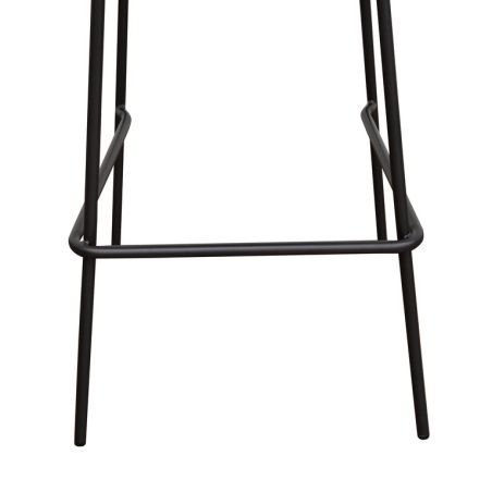 Tabouret de bar CÉSAR d'intérieur - Bois gris métal, tissu 95% PES 5% co - acier greige & bleu gris 11 · 11