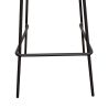 Tabouret de bar CÉSAR d'intérieur - Bois gris métal, tissu 95% PES 5% co - acier greige & bleu gris 11 · 11