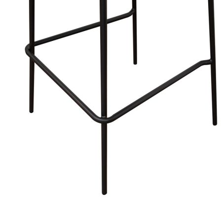 Tabouret de bar CÉSAR d'intérieur - Bois gris métal, tissu 95% PES 5% co - acier greige & bleu gris 11 · 11
