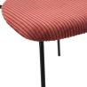 Chaise de restaurant MANU d'intérieur - Bois noir, tissu 92% PES 8% ny - acier tomette 57 · 57