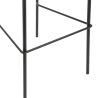 Tabouret de bar PAUL d'intérieur - Bois noir, tissu 92% PES 8% ny - acier olive 37 · 37
