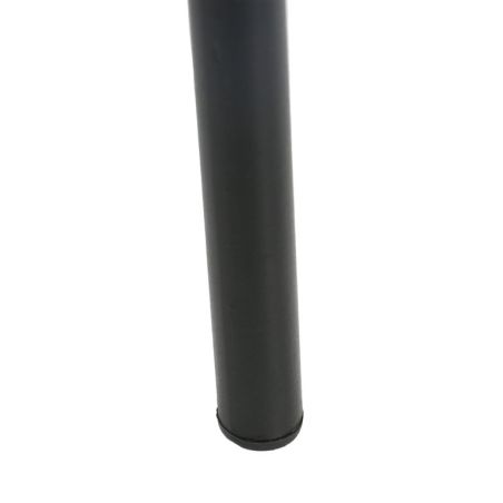 Tabouret de bar PAUL d'intérieur - Bois noir, tissu 92% PES 8% ny - acier tomette 57 · 57
