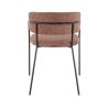 Fauteuil de restaurant RENE d'intérieur - Métal noir, tissu 95% PES 5 %ny - bois terra 59 · 59