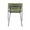 Fauteuil de restaurant RENE d'intérieur - Métal noir, tissu 95% PES 5 %ny - bois vert 39 · 39
