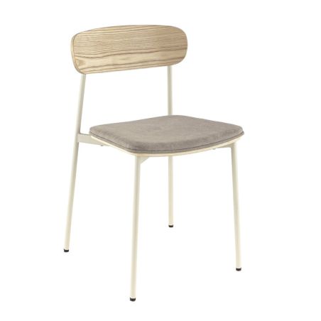 Assise ZOE d'intérieur - Bois, tissu 96% PES 4% ny beige 032 · 032