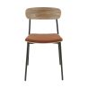 Assise ZOE d'intérieur - Bois, tissu 96% PES 4% ny orange 106
