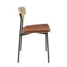 Assise ZOE d'intérieur - Bois, tissu 96% PES 4% ny orange 106