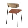 Assise ZOE d'intérieur - Bois, tissu 96% PES 4% ny orange 106