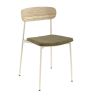 Assise ZOE d'intérieur - Bois, tissu 96% PES 4% ny olive 144