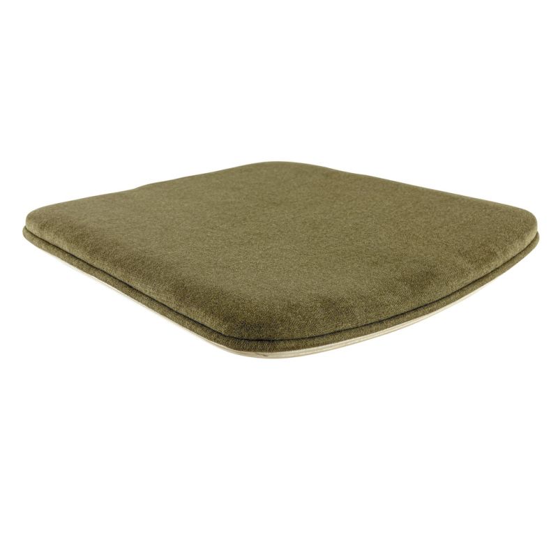 Assise ZOE d'intérieur - Bois, tissu 96% PES 4% ny olive 144