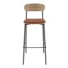 Assise RALPH d'intérieur - Bois, tissu 96% PES 4% ny orange 106