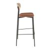 Assise RALPH d'intérieur - Bois, tissu 96% PES 4% ny orange 106