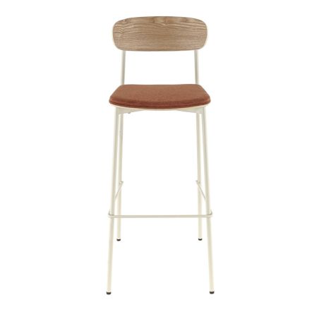 Assise RALPH d'intérieur - Bois, tissu 96% PES 4% ny orange 106