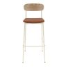 Assise RALPH d'intérieur - Bois, tissu 96% PES 4% ny orange 106