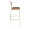 Assise RALPH d'intérieur - Bois, tissu 96% PES 4% ny orange 106