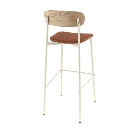 Assise RALPH d'intérieur - Bois, tissu 96% PES 4% ny orange 106