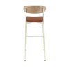 Assise RALPH d'intérieur - Bois, tissu 96% PES 4% ny orange 106