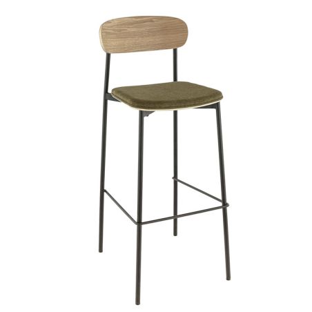 Assise RALPH d'intérieur - Bois, tissu 96% PES 4% ny olive 144