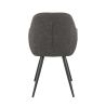 Fauteuil de restaurant OLAF d'intérieur - Bois noir, 81% PES + 15% cotton + 4% viscose - métal anthracite