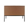 Banquette de restaurant WENDY d'intérieur - Bois noir, 81% PES + 15% cotton + 4% viscose - métal cuoio