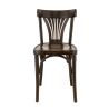 Chaise bistro PALMA H48 d'intérieur - Bois brun foncé