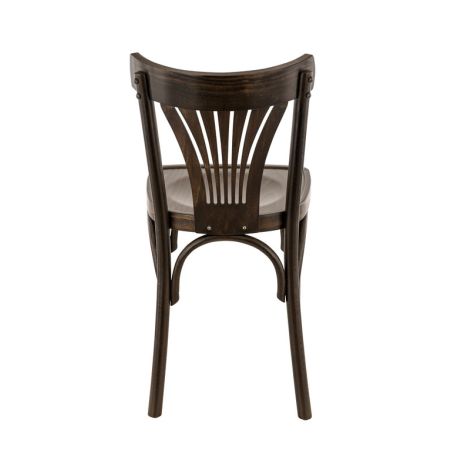 Chaise bistro PALMA H48 d'intérieur - Bois brun foncé