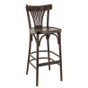 Tabouret de bar PALMA BST H75 d'intérieur - Bois brun foncé