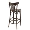 Tabouret de bar PALMA BST H75 d'intérieur - Bois brun foncé