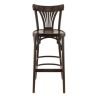 Tabouret de bar PALMA BST H75 d'intérieur - Bois brun foncé