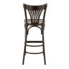 Tabouret de bar PALMA BST H75 d'intérieur - Bois brun foncé