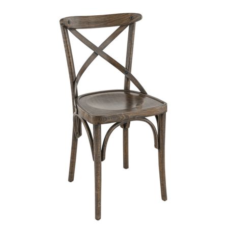 Chaise bistro SOFIA H47 d'intérieur - Bois french patina
