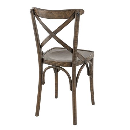 Chaise bistro SOFIA H47 d'intérieur - Bois french patina