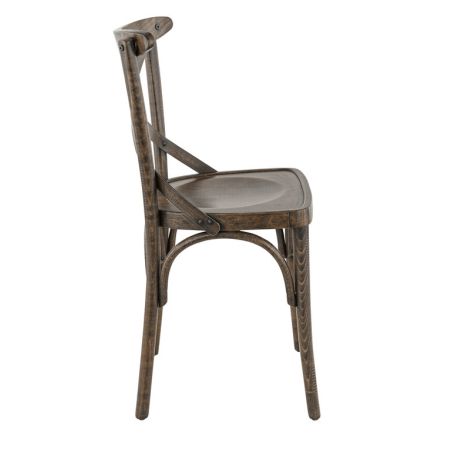 Chaise bistro SOFIA H47 d'intérieur - Bois french patina