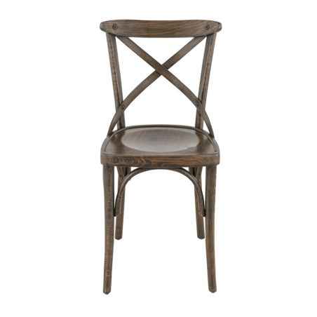 Chaise bistro SOFIA H47 d'intérieur - Bois french patina