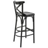 Tabouret de bar SOFIA H76 d'intérieur - Bois noir