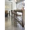 Tabouret de bar SOFIA H76 d'intérieur - Bois noir